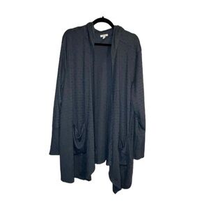 Maurices Gray Open Front Hoodie Size 3X